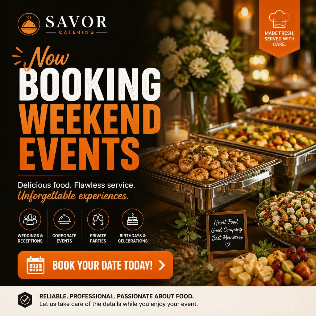 Facebook Ad Creative — Weekend Events Booking